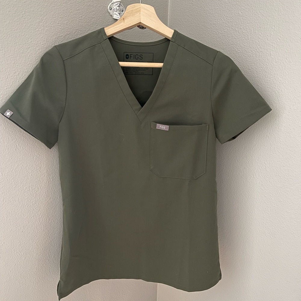 FIGS-XXS Moss Catarina Top